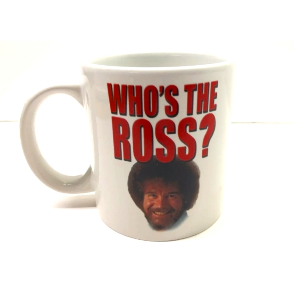 Who's The Ross? Bob Ross Drinking Mug Microwave & Dishwasher Safe! Coffee Mug